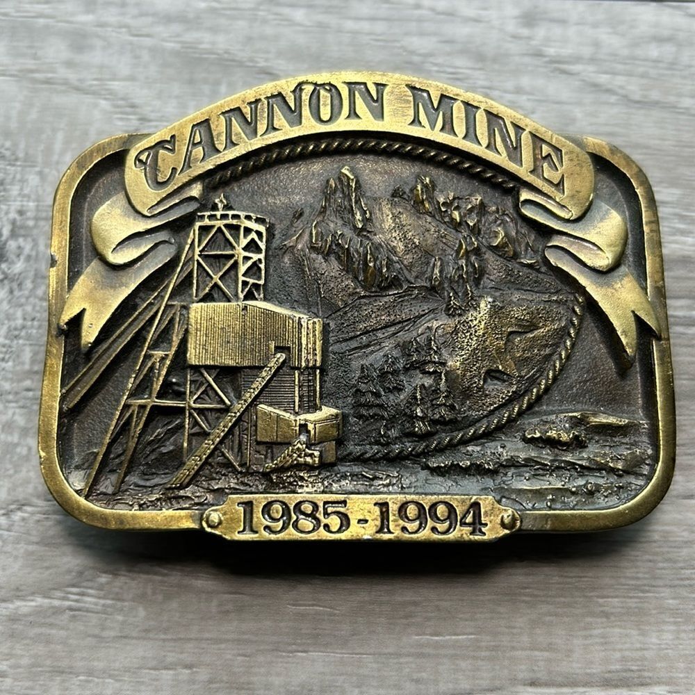 Cannon Mine numbered Siskiyou belt buckle